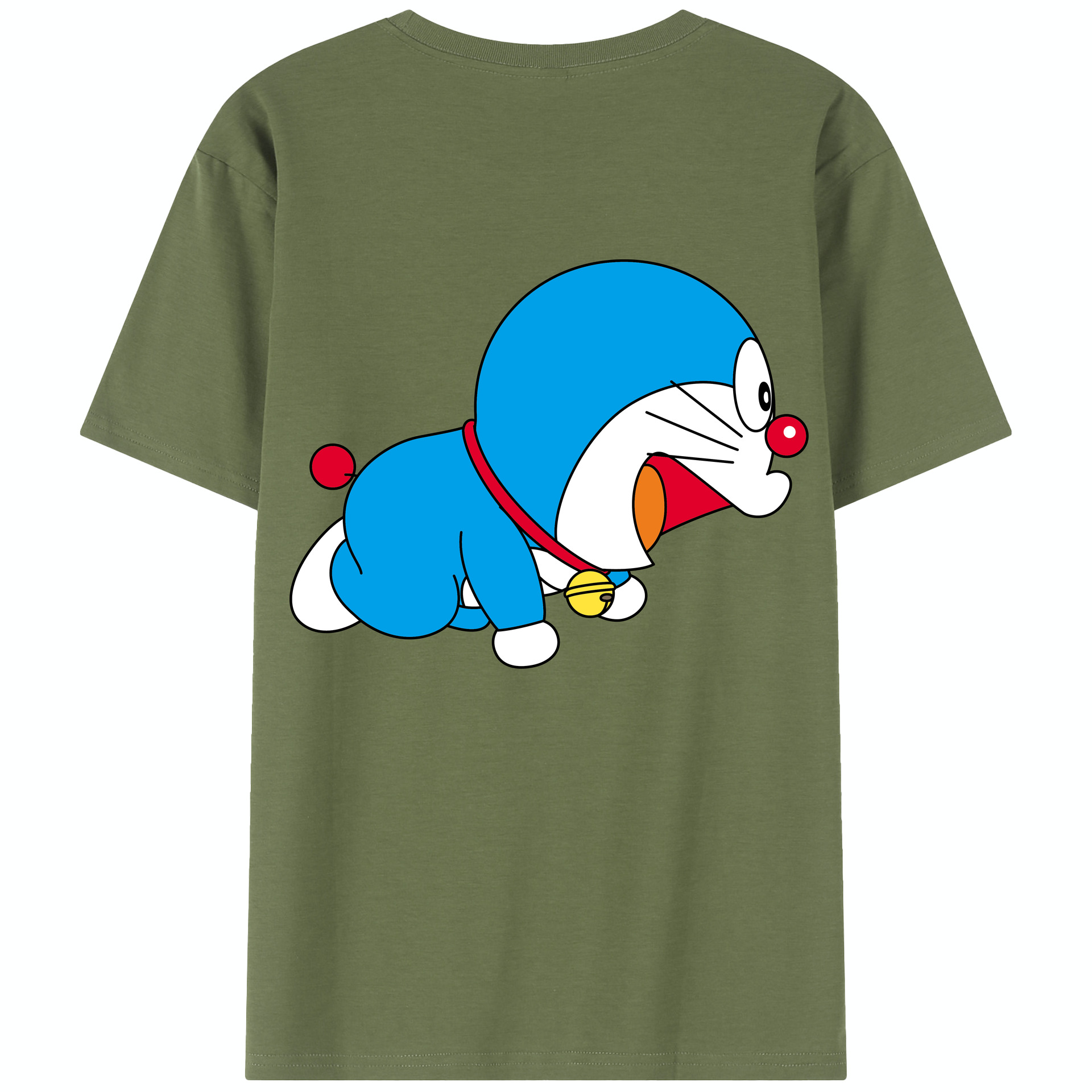（画像用） ドラえもん Doraemon 綿100％半袖Tシャツ（背面プリント）